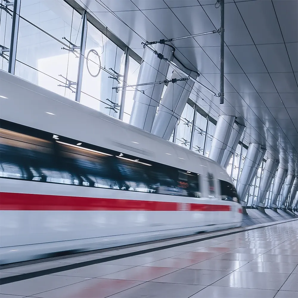 Railway stations protected by DEHN