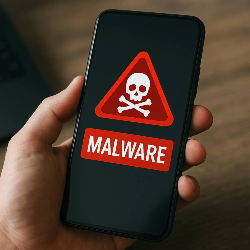 uno smartphone con un malware, proteggere lo smartphone non è più un'opzione