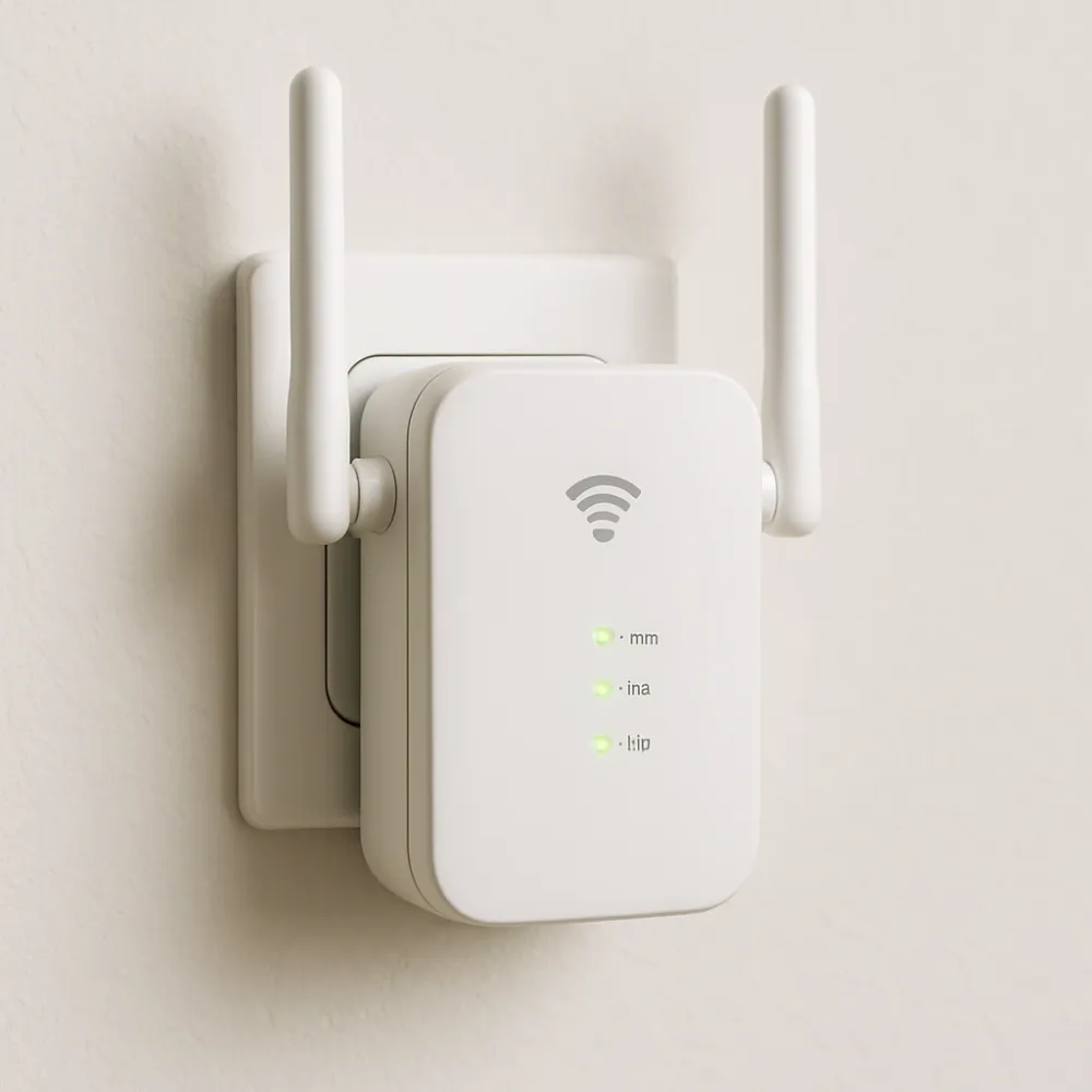 la foto di una antenna wifi, un apparecchio che serve ad amplificare il segnale wireless