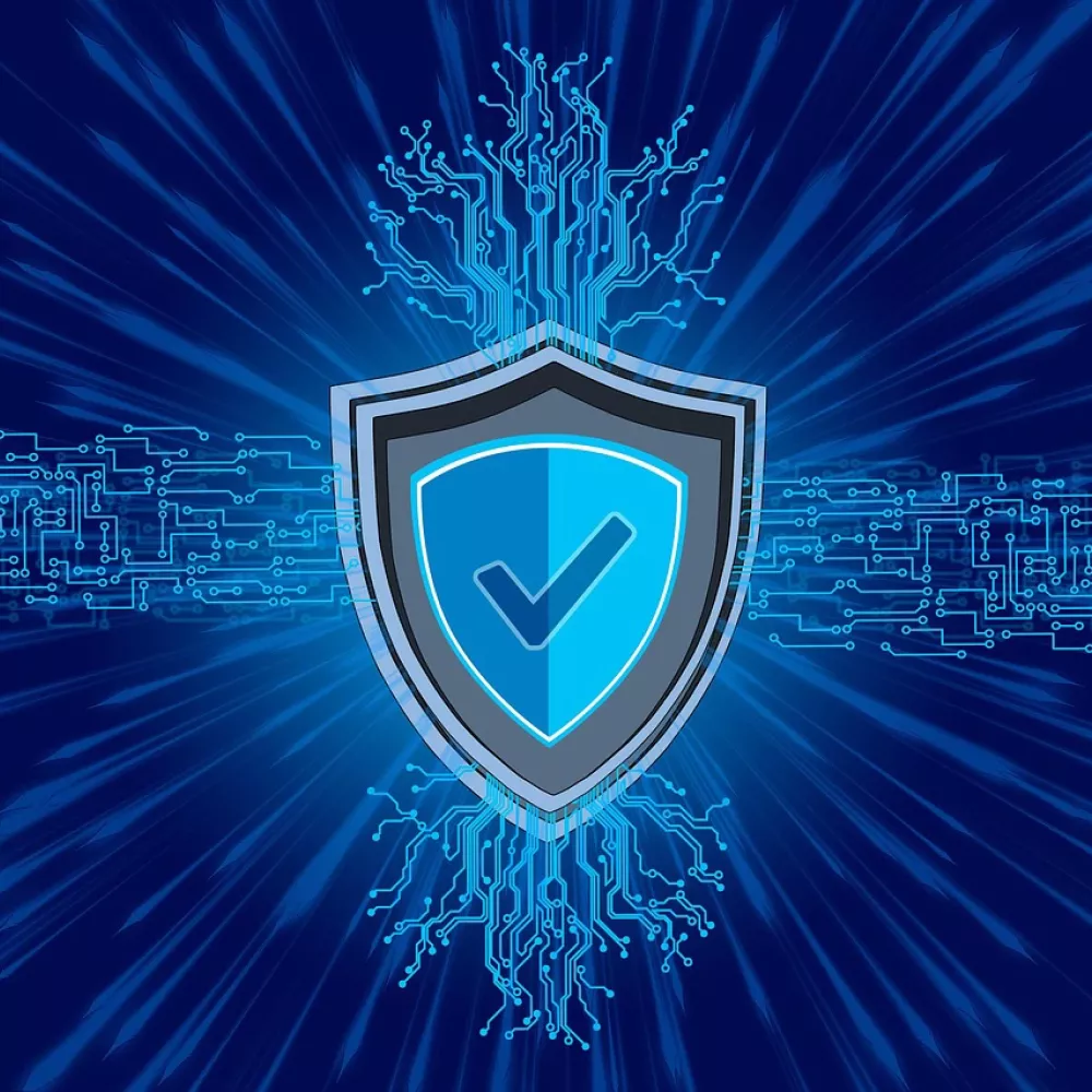 uno scudo a protezione del pc, l'icona universale di antivirus gratis e a pagamento