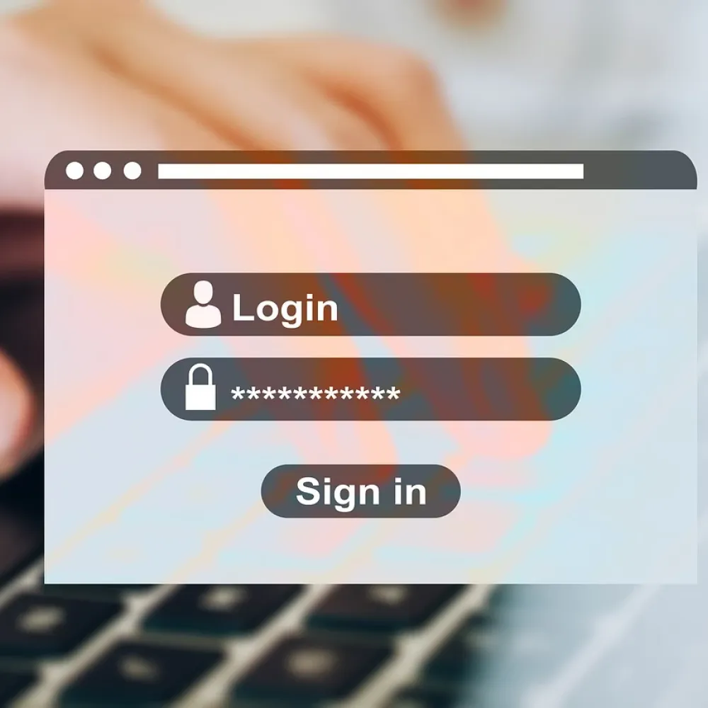 la classica schermata di login con inserimento password