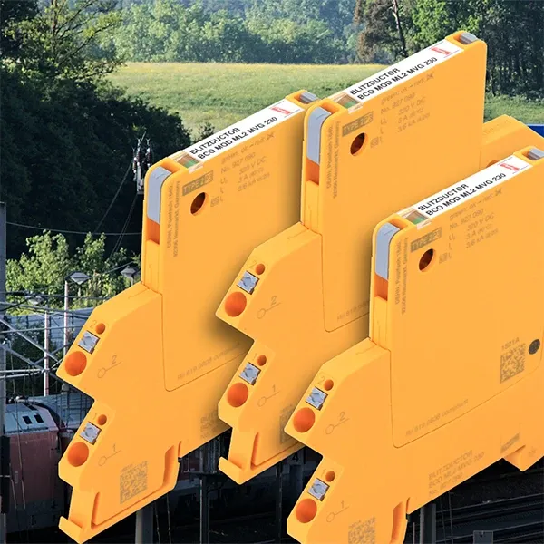BLITZDUCTORconnect protects railway systems