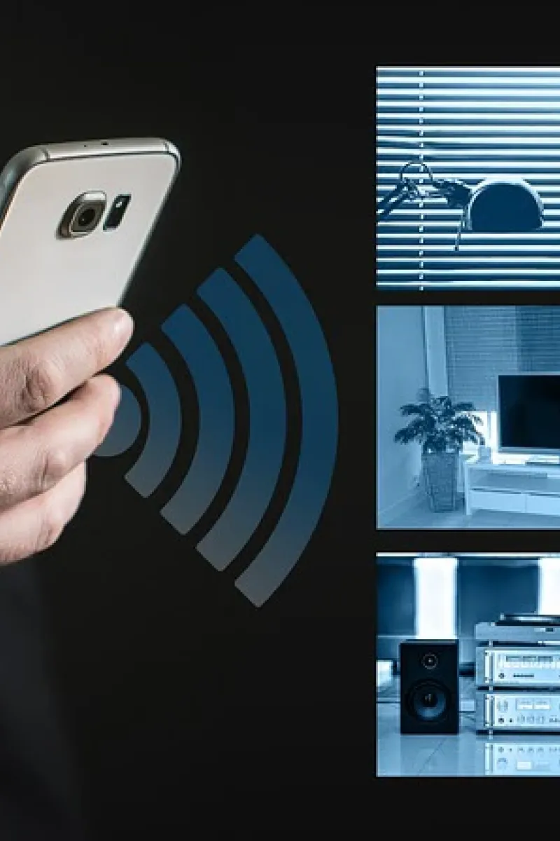 lo schema di cosa si aggancia ad una rete wifi, con relative interferenze